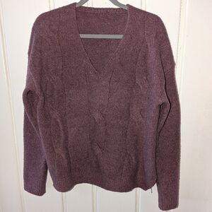 Cozy Purple Knit Sweater